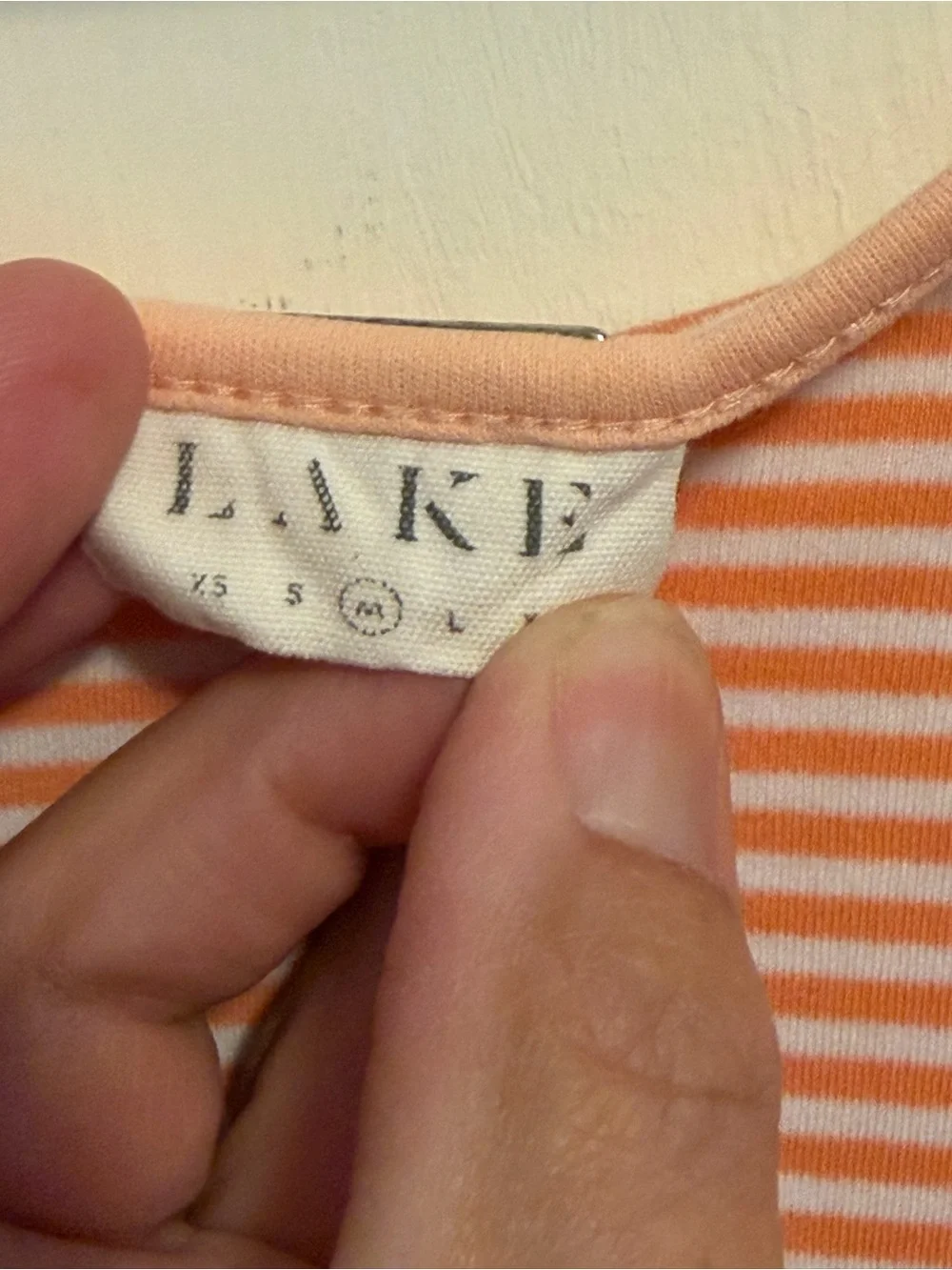 LAKE Pajamas Pima Cotton Striped Nightgown.